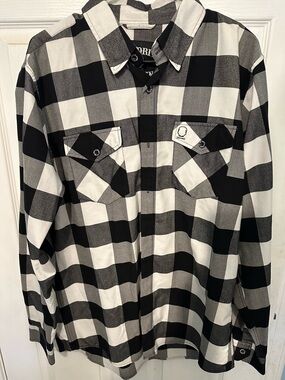 The Drive Clothing Black & White Flannel